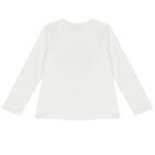 Girls White & Black Top & Leggings Set, 1, hi-res